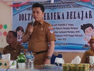 Disdikbud Boltim Gelar Sosialisasi Kurikulum Merdeka