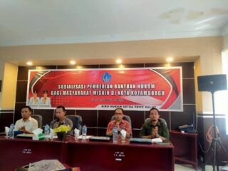 Masyarakat Miskin Kotamobagu Bakal Dapat Bantuan Hukum