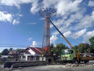 Pembangunan Lampu Hias Icon Kotamobagu Ditargetkan Selesai Desember 2022