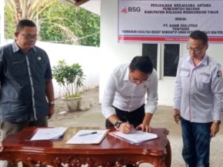 Pemkab Boltim bersama BSG Jalin Kerjasama Pemberian Kredit bagi Sangadi dan Perangkat Desa
