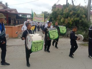 Lurah Sentang Lepas Ratusan Peserta Pawai Ta'aruf MTQ Tingkat Kelurahan Sentang