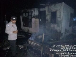 Si Jago Merah Hanguskan Satu Rumah dan Satu Unit Sepeda Motor Serta Uang Tunai Rp 17 Juta