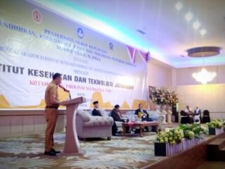 Nasli Paputungan Hadiri Pelantikan Rektor IKTJ Kotamobagu
