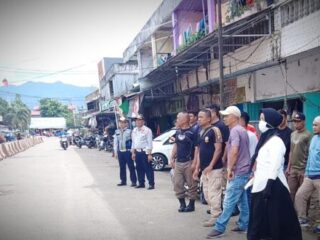 Tim Terpadu Pemkot Kotamobagu Gelar Penertiban Pasar 23 Maret Kotamobagu