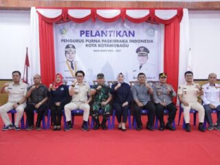 Wali Kota Hadiri Pelantikan Purna Paskibraka Indonesia Kotamobagu