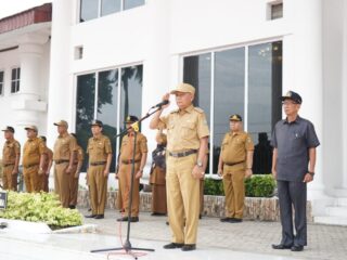 Pimpin Apel Gabungan, Bupati Asahan Tegaskan Tidak Ada Penurunan Produktivitas kerja Selama Bulan Ramadhan