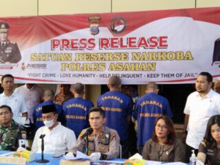 Satres Narkoba Polres Asahan Gagalkan Penyelundupan 20 Kg Sabu dan 40 Ribu Butir Ektasi