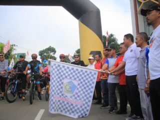 Wakil Wali Kota Kotamobagu Lepas Peserta Fun Bike dan Run Bike