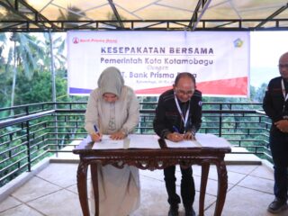 Wali Kota Tatong Bara Tandatangani Kesepakatan Bersama dengan BPR Prisma Dana