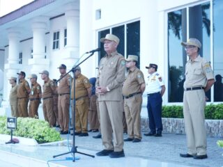 Bupati Asahan Pimpin Apel Gabungan