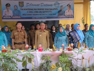 Bupati Asahan Sambut Kunjungan Tim Monitoring TP PKK Provsu di Desa Sumber Harapan
