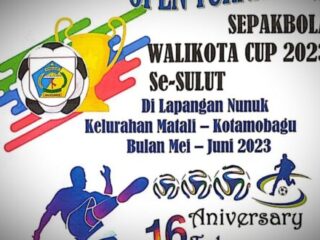 Dispora Kotamobagu Matangkan Persiapan Turnamen Sepak Bola Wali Kota Cup 2023