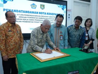 Pemkab Asahan Bersama Kanwil Ditjen Perbendaharaan Provsu Tanda Tangani Nota Kesepakatan