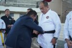 Wabup Asahan Terima Sabuk Hitam DAN Kehormatan Karate INKANAS