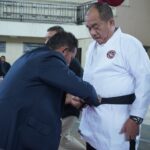 Wabup Asahan Terima Sabuk Hitam DAN Kehormatan Karate INKANAS