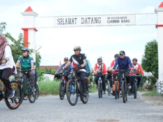 Bupati Asahan Gowes 13 KM Bersama Komunitas Sepeda