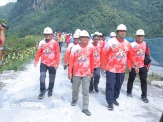 Bupati Bersama Wakil Bupati Asahan Pantau Pembangunan PLTA Asahan III