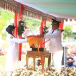 HUT ke-78 RI, Wakil Wali Kota Nayodo Koerniawan Irup Penurunan Bendera Merah Putih
