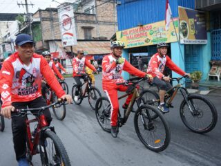 Sambut HUT RI ke-78, Bupati Asahan Bersama Forkopimda Ikuti FUN BIKE