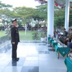Wakil Bupati Asahan Pimpin Upacara Penurunan Bendera Merah Putih