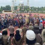 Karyawan Perusahaan SPR Gelar Aksi di Kantor Bupati dan Mapolres Asahan