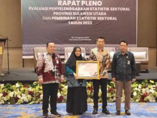 Pemkot Kotamobagu Raih Penghargaan BPS Sulut