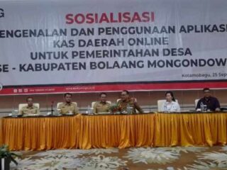 Bupati Bolmong Limi Mokodompit Buka Sosialisasi Aplikasi KasDa Online