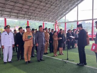 Bupati Bolsel Iskandar Kamaru Lantik Sejumlah Pejabat Struktural
