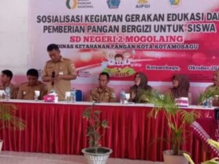 DKP Kotamobagu Sosialisasikan Pemberian Pangan Bergizi untuk Siswa