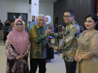 Pisah Sambut Danlanal TB/AS Digelar di Rumah Dinas Bupati Asahan