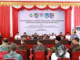 Asripan Nani Pimpin Dialog Forum PT Pemda se-Bolmong Raya