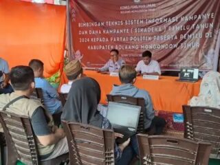 KPU Boltim Gelar Bimtek Penggunaan Aplikasi Sikadeka