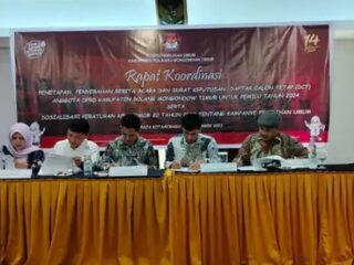 KPU Boltim Umumkan Jumlah DCT Caleg DPRD