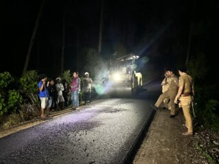 Kepala Dinas PUTR Tinjau Perbaikan Jalan Perkebunan Inalom