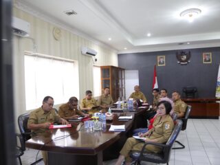 Wali Kota Asripan Nani Hadiri Exit Meeting Via Zoom dengan BPK RI Perwakilan Sulut