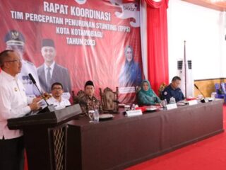Wali Kota Asripan Nani Pimpin Rakor Tim Percepatan Penurunan Stunting