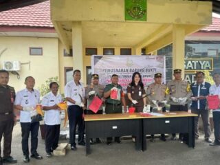 Cabjari Kotamobagu di Dumoga Musnahkan Sejumlah Babuk