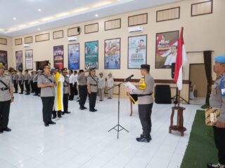 Kapolres Blitar Kota Pimpin Sertijab Wakapolres dan Kapolsek Kepanjenkidul