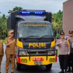 Polres Bolsel Terima Hibah Truk Dalmas