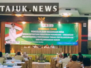 Unit Tipikor Polres Blitar Lakukan Bimtek Pengelolaan Keuangan Desa