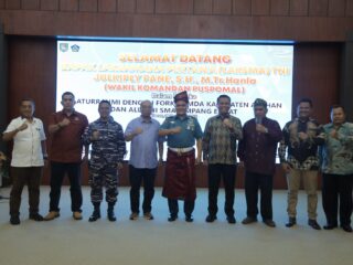 Wakil Komandan Puspomal Bersilaturahmi Dengan Forkopimda Kabupaten Asahan