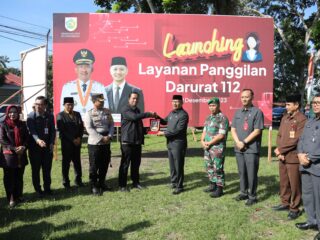 Wali Kota Asripan Nani Launching Layanan Panggilan Darurat 112
