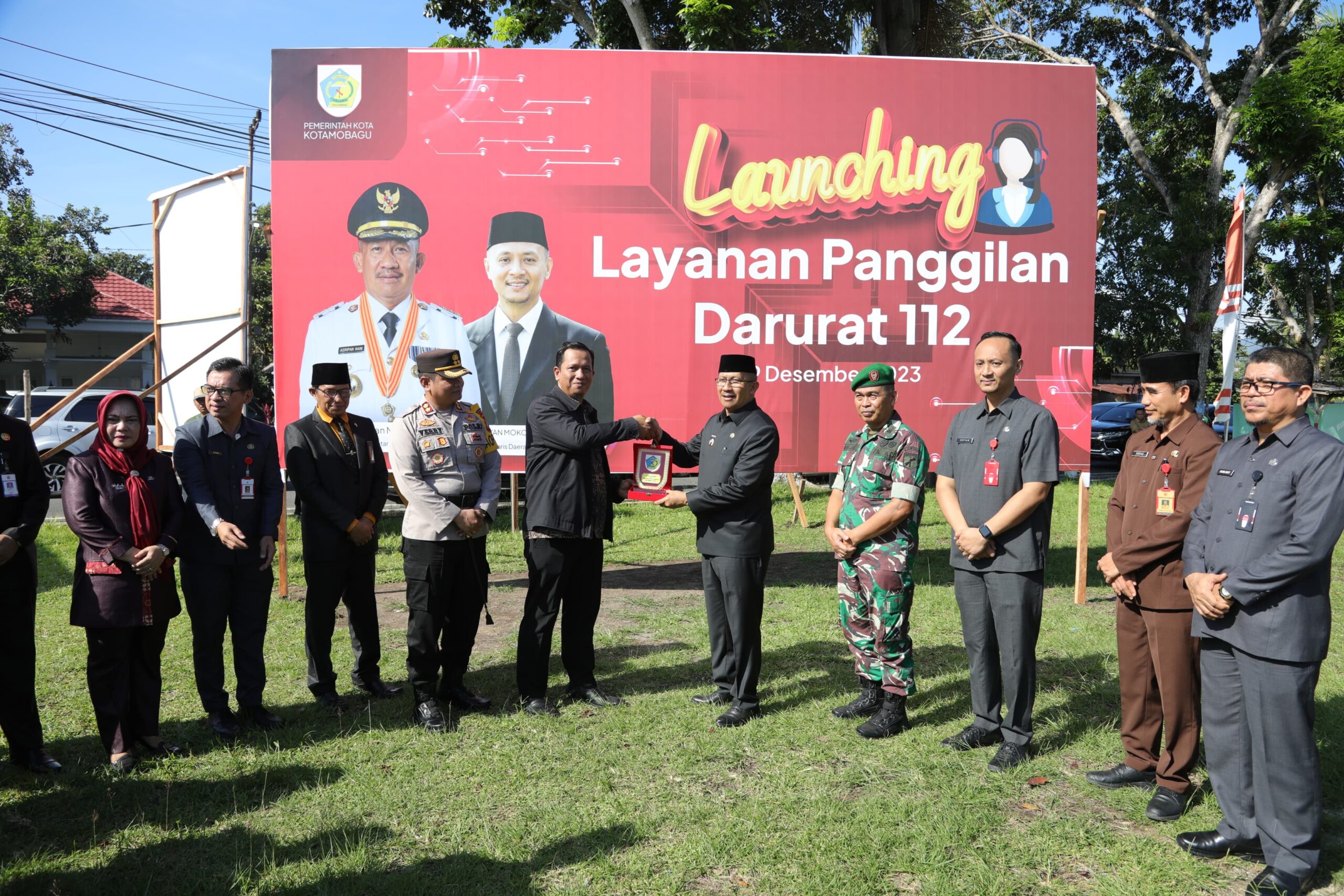 Wali Kota Asripan Nani Launching Layanan Panggilan Darurat 112