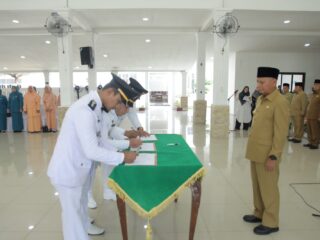 Bupati Asahan Lantik 20 Pejabat Administrator Dan 27 Jabatan Pengawas