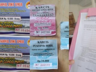 Diduga Jual Karcis Bodong Bumdes Desa Tambakrejo Kab Blitar Jadi Sorotan