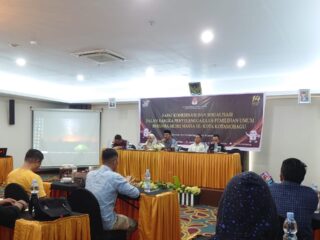Jelang Pemilu 2024, KPU Kota Kotamobagu Gelar Rakor Bersama Media Massa