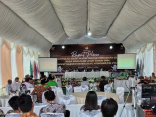 KPU Bolmong Utara Gelar Rapat Pleno Rekapitulasi Perhitungan Suara Pemilu 2024