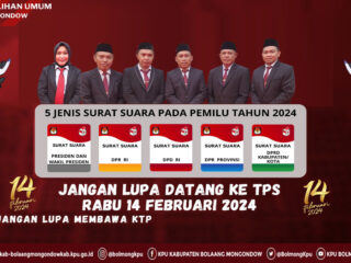 KPU Bolmong Ajak Masyarakat Gunakan Hak Pilih Pada 14 Februari 2024