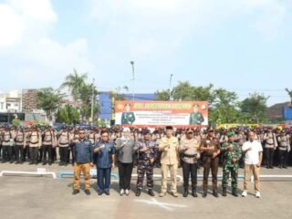 Polres Bangkalan Gelar Apel Pergeseran Pasukan Pengamanan Pemilu 2024
