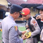 Polres Blitar Kota Gelar Apel Kesiapan Personil Pam TPS dan Pemeriksaan Kesehatan